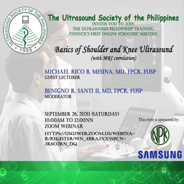 Webinar: Basics of Shoulder and Knee Ultrasound