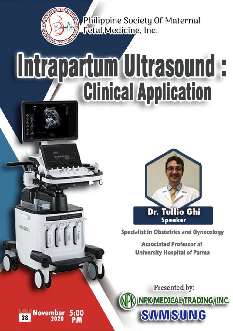 Webinar – Intrapartum Ultrasound : Clinical Application
